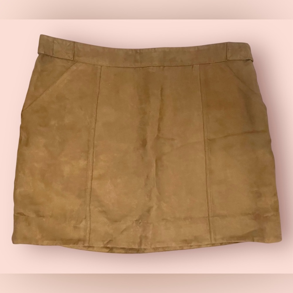 Banana Republic Tan Suede Skirt